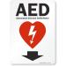"AED - Automated External Defibrillator" Sign by SmartSign | 10" x 14" Plastic