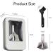 Manual Stainless Steel Nose Hair Trimmer - Waterproof Painless with 12 Dual-Edged Blades & Travel Box | International Shipping - Buy Online on GoSupps.com