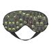 Many Zombies Print Unisex Sleep Mask Double-Sided Eye Mask Ideal for Sound Sleep and Skin Care Black