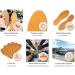 Kaps Leather Cork Shoe Insoles Set - 6 Pairs for Men and Women | Natural Leather with Cork Underlayer | Replacement Inserts | Size 44 EUR / 11 US Men - Buy Online on GoSupps.com