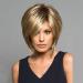 Fluffy Short Blonde Hair Bob Wigs With Bangs For Woman Direct Synthetic Wig Natural Look As Real Hair 13" 150G gold