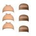 wig caps Stocking Ultra Thin - 6 Pieces Breathable Sweat Absorber & Stretchable Light Brown Caps for Women One Size Fits All