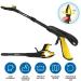 Jellas 2-Pack 32 Inch Grabber Reacher Tool with Magnetic Tip and 360 Rotating Jaw - Shoehorn & Trash Picker for Elderly - Outdoor & Indoor Use - Yellow - Buy Online on GoSupps.com