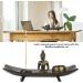 Buddha Candlestick Set - Resin Buddha Glass Tealight Holder & Incense Stick for Home Decor & Meditation - Perfect Decor Stones - Buy Online on GoSupps.com