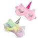 Kids Eye Mask for Sleeping 2 Pieces Cute Soft Plush Unicorn Sleep Eye Cover for Women Toddler Funny Animal Eye Blindfold Sleep Eye Cover Shade for Kids Girls Car Travel 2pcs
