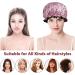AOOWU Shower Caps 2 Pack Waterproof Bath Caps Large Reusable Shower Hats Elastic Band Double Layers Hair Bath Caps with Soft Ruffled Edge for Women Girls Ladies Spa Salon Home Use 2 Pcs Bowknot+Dots - Buy Online on GoSupps.com