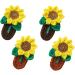 Crochet Knitted Hair Clips for Girls Children's Day Birthday Christmas Gifts Hair Accessories Clips Strong Hold Jaw Clamp for Thick Thin Hair Makeup Application (Sunflower) - Buy Online on GoSupps.com