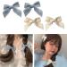 Limtula Cute Flat Clips Hairpin -Style Balletcore Headdress Bunches Accessories Lace knot Cute Headdress Blue - Buy Online on GoSupps.com
