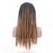 SHIYID Black Brown Synthetic Braided Lace Front Wig - Premium Heat Resistant Fiber Hair Wigs for Women - Shop Now! - Buy Online on GoSupps.com