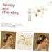 Beaupretty Bridal Headpieces manual bridesmaid New Chinese style Beautiful bride Metal womens headgear flower headpiece for women decoration Blossom Flower Decorations - Buy Online on GoSupps.com