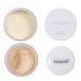 2 Pcs Meifen Setting Powder  Control Oil Brighten Skin Color Cover Blemish Whitening Face Setting Loose Powder  (01 Translucent & 02 Cool Beige)