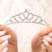 Yean Silver Rhinestone Princess Tiara Crown - Crystal Birthday Headband for Women/Girls - Hair Accessory - Buy Online on GoSupps.com