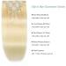 Clip in Hair Extensions Real Human Hair 8 Pieces Straight Real Remy Human Hair Full Head Human Hair Extensions Clip in Double Weft Real Remy Hair (20 Inch 613 Bleach Blonde) - Buy Online on GoSupps.com