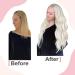 Easyouth Keratin U Tips - 22 Inch White Blonde Real Hair Extensions | 50g Keratin Bonding Remy Hair #1000 - Buy Online on GoSupps.com