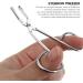 Magiclulu Clip Handle Eyebrow Tweezers | Beveled Eyebrow Hair Remover & Plucker Scissors for Precision Grooming - Shop Internationally! - Buy Online on GoSupps.com
