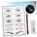FOMIYES Practice Skin Kit 3pcs Microblading End Semi-permanent Kit Single Mouth and Skin Practice Eyebrow Pen Eye - Buy Online on GoSupps.com