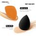 Premium Makeup Sponges Beauty Foundation blender Sponge for Applicator Foundation and Highlight Perfect for Liquid Cream and Powder Soft and Flexible(3 Orange + 3 Black) - Buy Online on GoSupps.com