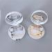 Infeksiya Round Contact Lens Case - Silver Travel Container for Contact Lenses | Perfect Gift & Care Box - Buy Online on GoSupps.com