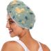 Flower Duck Blue Hair Towel 2 Pack | Super Absorbent Quick Drying Hair Turbans for Women & Girls - Buy Online on GoSupps.com