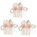 Beaupretty Aesthetic Hair Accessories headwear kimono hair clip flower pearl hair holder flower hair clip flower hair barrettes kimono hair barrettes flower barrettes metal set