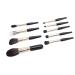 Small Makeup Brush Set - 9Pcs Travel-Friendly Fiber Brushes for Easy Powder Application (Black - Buy Online on GoSupps.com