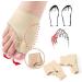 POO4KARK TEHE-VALGUS Orthesis - 2-in-1 Bunion Protector & Toe Spreader | Hallux Valgus Support - Beige (Size S) | International Shipping Available - Buy Online on GoSupps.com
