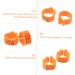 Happyyami 100 Pcs Pigeon Anklet Baby Clips Pigeon Deterrent Balcony Bird Tags Leg Traction Ring Quail Plastic 1.3X1.3CM Orange - Buy Online on GoSupps.com