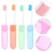 Baluue 4 Pack Portable Folding Travel Toothbrushes - Compact Toothbrushes with Built-in Case for Hiking Camping & Travel - Buy Online on GoSupps.com