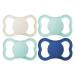 MAM Air Matte Pacifiers for Sensitive Skin 6+ Months Best Pacifier for Breastfed Babies Baby Boy Pacifiers 6-16 4 Count Boy 2 Pack 6-16 Month