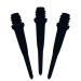 CyeeLife-Professional Soft Dart Tips 2BA 100/250/500 Packs Plastic Points-CL21 Style-5Colors Black 500pcs