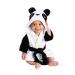 CuteOn Unisex Baby Kids Cartoon Animal Flannel Hooded Bathrobe Pajamas Nightwear 120 Panda