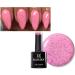 Bluesky Nail Gel Polish PINK KISSES PINK WITH COLOURED SPECKLES 63908 UV LED Soak Off 10ml