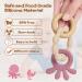 Vicloon Teething Toys for Baby Silicone and Wood Teether Baby Teether Toys Teether Chew Toy Easy to Hold and Clean Up Octopus Teething Toy Silicone chewlery for Boys&Girls (Beige) - Buy Online on GoSupps.com