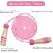 Kids 7ft Adjustable Cotton Skipping Rope with Wooden Handle - Pink - Buy Online on GoSupps.com