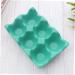 GLEAVI 6 Egg Holder for Fridge Eggs Countertop Egg Holder Practical Egg Tray Container Household Tableware Green 14.5x9.5x3.2cm - Buy Online on GoSupps.com