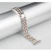 Mtozon Metal Rhinestone Bling Band for Fitbit Versa/Versa 2/Lite - Women's Silver, Rose Gold, Black - Buy Online on GoSupps.com