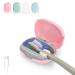 ELMWAY UV Sanitizer Toothbrush Case Portable Mini Toothbrush Holder Rechargeable Toothbrush Cover Sterilizing for Home and Travel Fits All Toothbrushes for Electric and Manual Sterilize S-pink