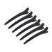 Ilvisest Hair Clips for Styling Sectioning 6 Pack Non Slip Hair Clips Duckbill Hair Clips No-Trace Hair Clips for Thick and Thin Hair - Professional Salon Hair Clips(Black)