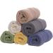 JINGXIN Cotton Face Cloth 6 Pack - Thicken & Absorbent Washcloths 13.7x13.7 Inch for Daily Use - Yellow - Buy Online on GoSupps.com