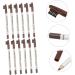 Mikinona 12pcs Eyebrow Pencil with Brush Eyebrow Pen Easy Coloring Brow Pencil Cosmetic Pencils Wood - Buy Online on GoSupps.com