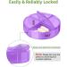 Sukuos Weekly Pill Organizer 7 Day 2 Times a Day Large Medicine Case Box - Rainbow-Black - Buy Online on GoSupps.com