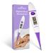 Easy Home Digital Basal Body Thermometer: Oral Ovulation Tracking Thermometer 1/100th Degree High Precision - Accurate BBT Fertility Temperature Thermometer with Premom App | EBT-018 Purple