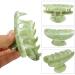 2 Pcs Green Acrylic Hair Claw Clips - Medium 3.2 Inch Hair Clamps for Women Girls - Christmas Gift Hair Accessories - Buy Online on GoSupps.com