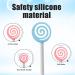 Y-Kelin Kids Tongue Cleaner Set - Lollipop Shape Silicone Tongue Brush for Kids - Reduce Bad Breath - 2 Pack - Buy Online on GoSupps.com