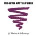 NYX Suede Matte Lip Liner in Subversive Socialite - Vegan Formula, Wine Purple | 1 Count - Buy Online on GoSupps.com