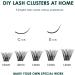 Lanciley 120 Pcs Individual Lash Extension Kit | C D Curl Lash Clusters | DIY at Home | 10-16mm Mix | Bond & Seal Tweezers Included - L27 - Buy Online on GoSupps.com