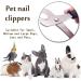 Rjsqaqe Pet Nail Clippers - Professional Claw Cutters for Guinea Pigs Birds Puppies & Kittens | International Shipping Available - Buy Online on GoSupps.com