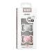 BIBS Supreme Baby Pacifier 2-Pack | Made in Denmark | BPA Free | Silicone | Size 1 | Haze/Blossom - Buy Online on GoSupps.com