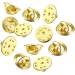 50PCS Brass Metal Pin Backs for Brooch Tie Hat Badge Insignia - Gold | Lapel Pin Backings - Buy Online on GoSupps.com
