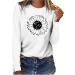 tsaChick Women's Oversized Slim Sunflower Sweatshirt - White - S-XXL - Buy Online on GoSupps.com